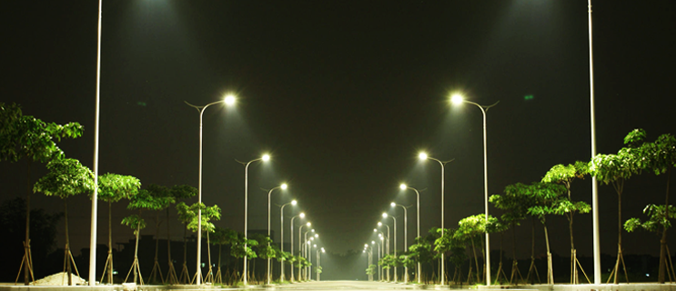Thi công đèn điện tại vinh